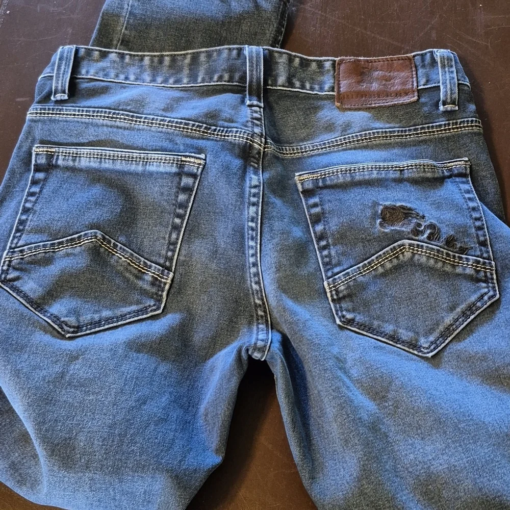 Burberry Jeans Equestrian Knight Design.Sz.W.31×L27.75" Rise 9". - Picture 11 of 17